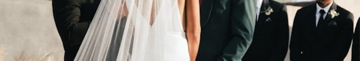 Professional wedding photographer capturing the bride and groom