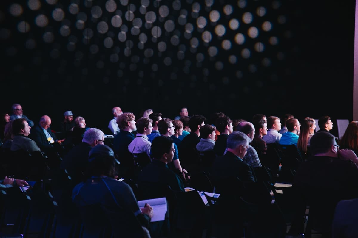 Business conference audience