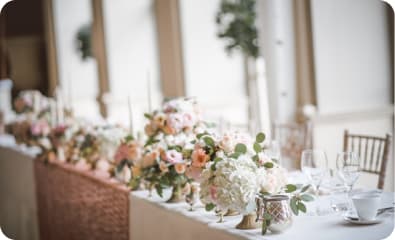 Head table florals