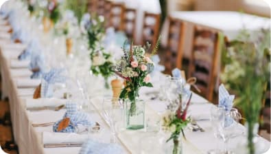 Long reception table