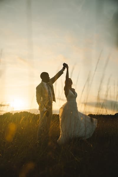 First dance at sunset